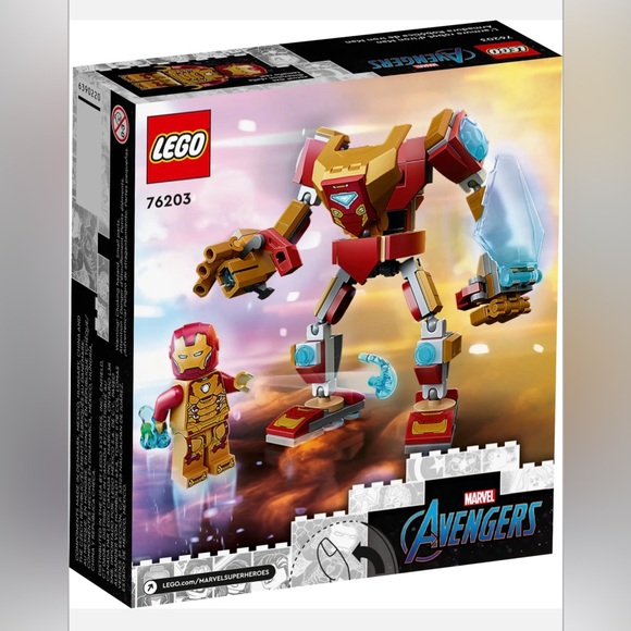 Lego Marvel Avengers 76203 Iron Man Mech Armor NWOT Factory Sealed Ages 7+ Toy - Picture 3 of 13